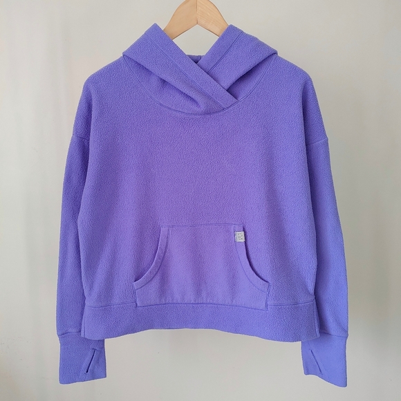 Victoria's Secret Fleece Hoodie Purple Size Small - Picture 4 of 15